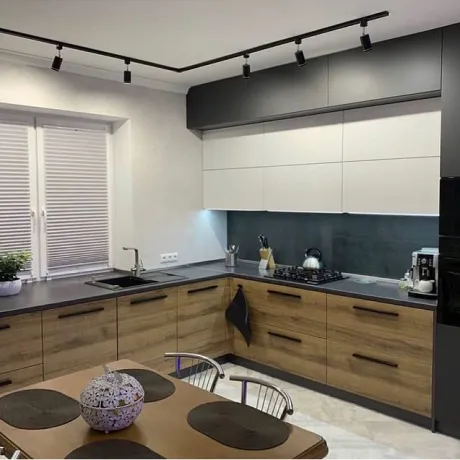 Кухонный гарнитур угловой в современном стиле